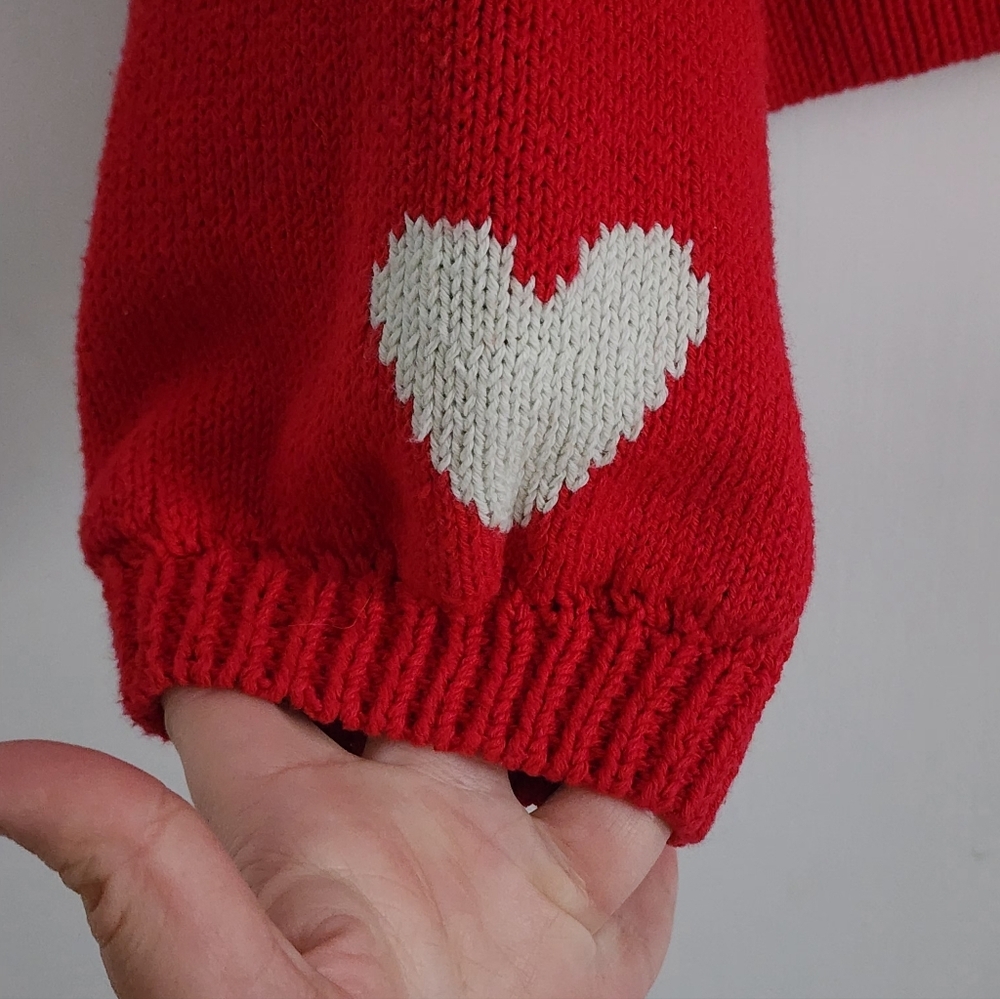 Maeve Take Me To Milan Red Crew Neck Sweater - Picture 5 of 5